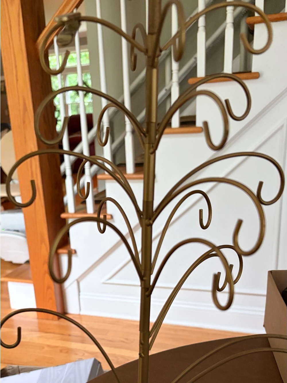 Rare Thomas Pacconi Wire Ornament Tree, Holds 12 Christmas Ornaments, HTF,  2002